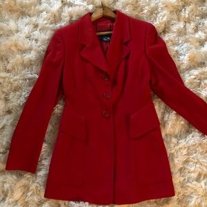 SUPER HAUTE CLASSY ESCADA RED EQUESTRIAN JACKET.